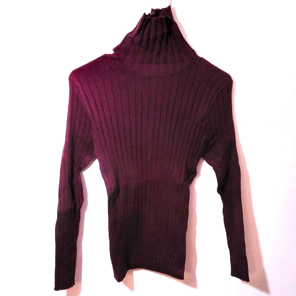 Long Sleeve Burgundy Sweater